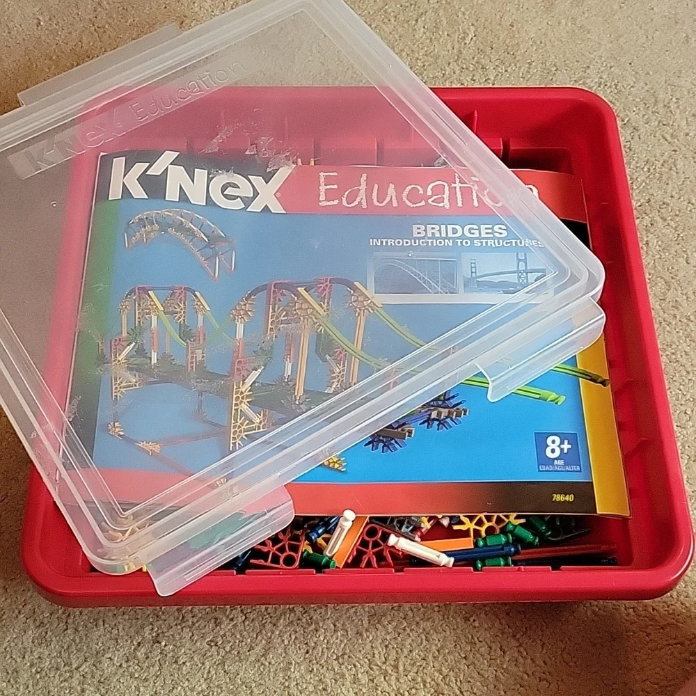 K'NEX Education Introduction to Bridges Set With Plastic Case
